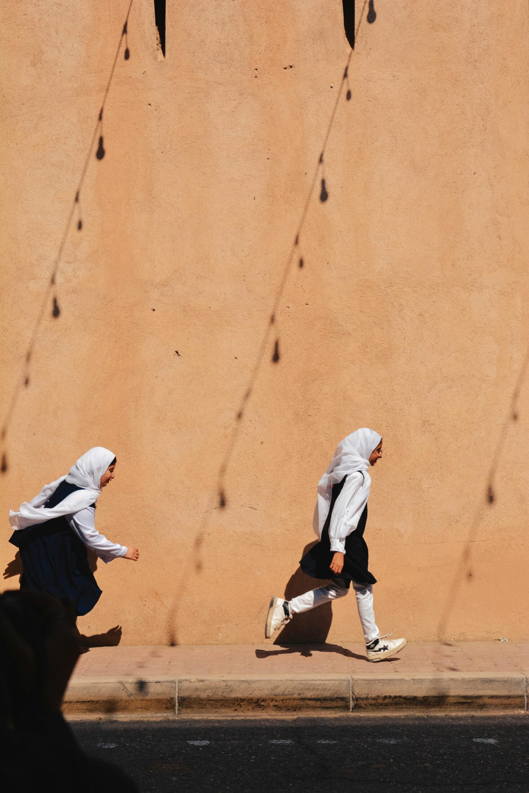 Children running